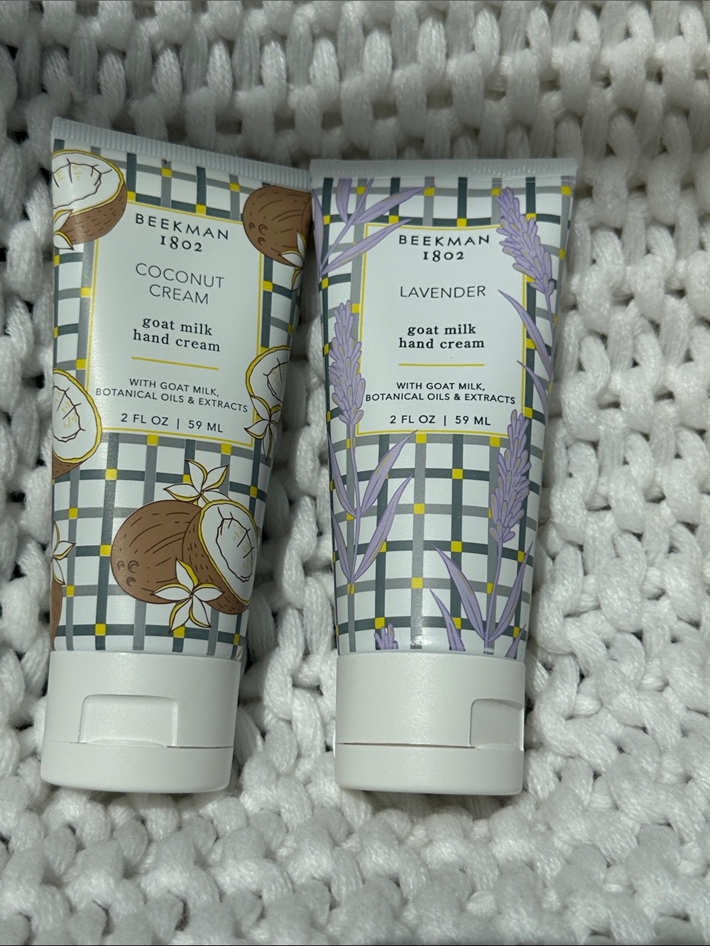 Beekman 1802 Coconut Cream & Lavender Goat Milk Hand Cream Duo